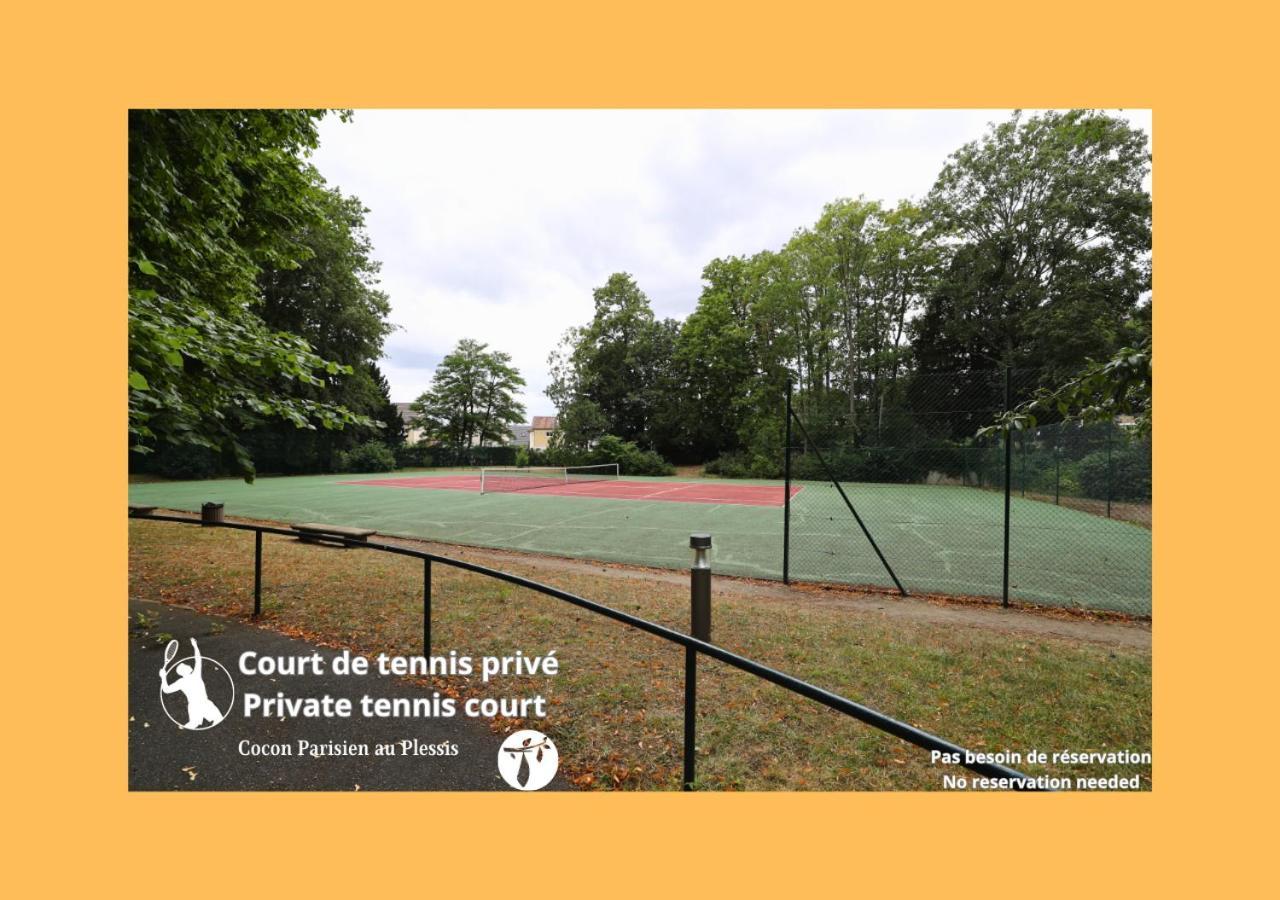 Cocon Parisien Au Plessis - Court De Tennis Prive Leilighet Le Plessis-Bouchard Eksteriør bilde